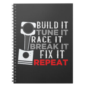 Mechanics Car Tuner Workshop Enthusiast Car Tuning Notebook