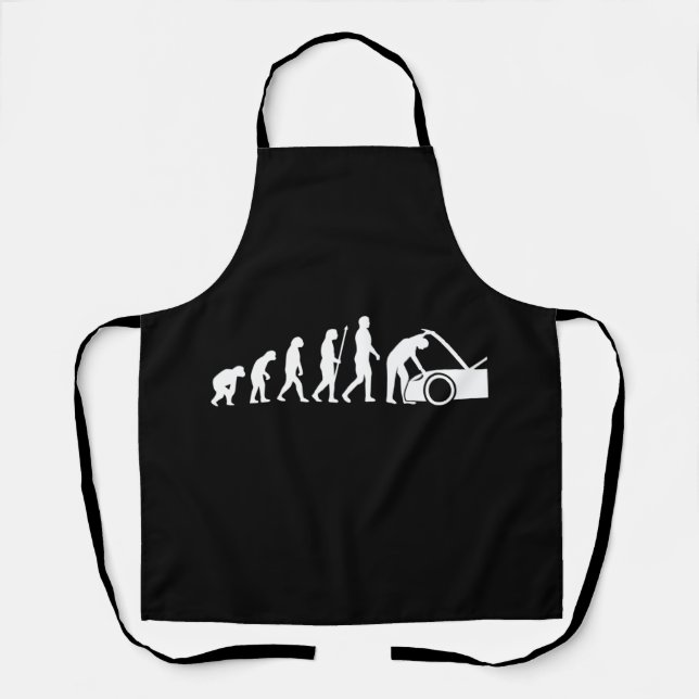 Mechanics Evolution Car Auto Mechanic Work Lover G Apron (Front)