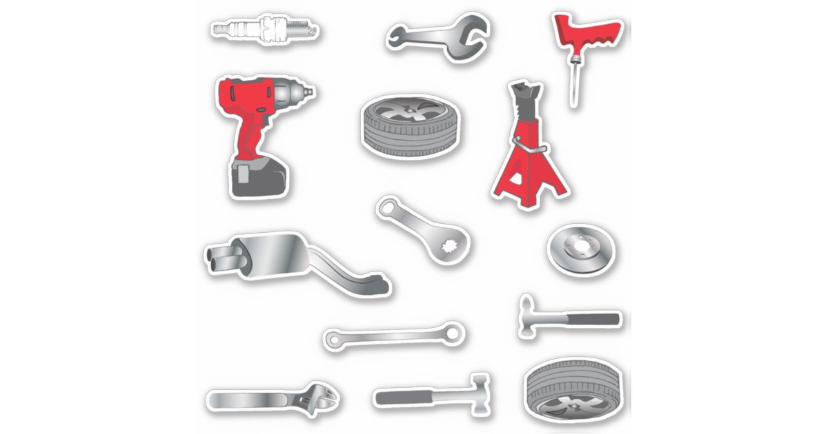 Mechanics Tools Sticker Zazzle