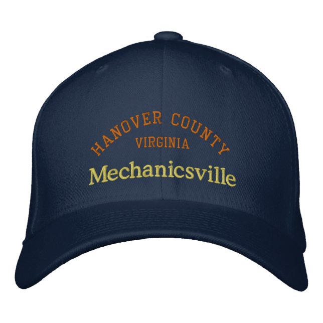 Mechanicsville VA Embroidered Baseball Cap (Front)