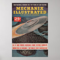 Mechanix Illustrated  Vintage Pulp Magazine  UFO C