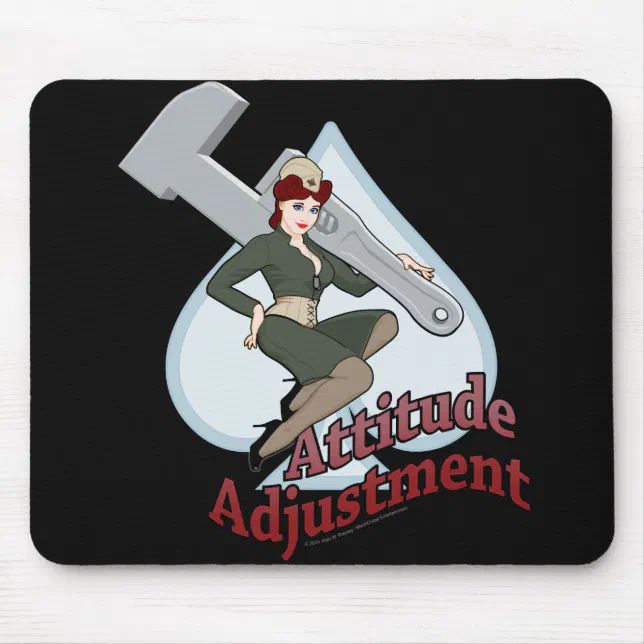 MechCorps' Attitude Adjustment Mouse Pad Zazzle