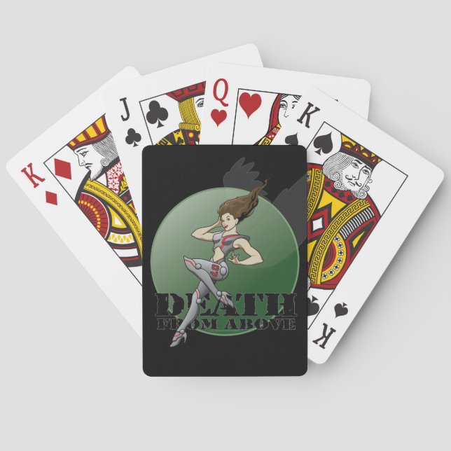 MechCorps' "Death From Above" logoed Playing Cards (Back)