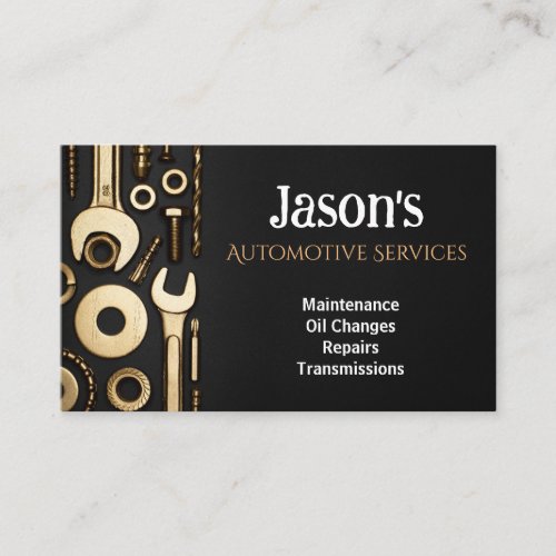 Mechincs Tools Themed Business Card