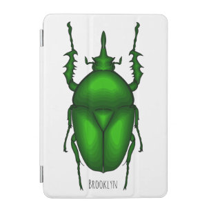 Mecynorhina torquata bug cartoon illustration iPad mini cover