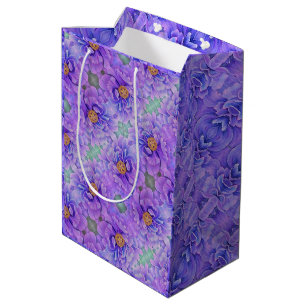 Med Gift Bag Lavender Peonies