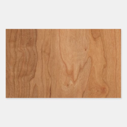 Med_Lt Wood Grain Rectangular Sticker