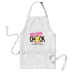Med School Chick 3 Adult Apron