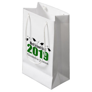 Med School Grad 2019 Graduation Gift Bag (Green)