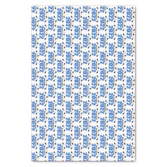 Med School Grad 2022 Graduation Tissue (Blue) Tissue Paper | Zazzle