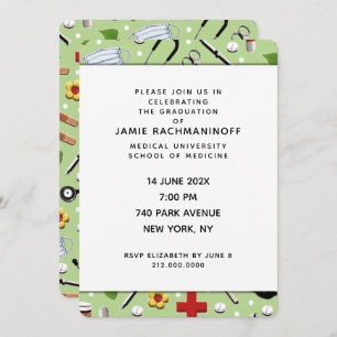 Med School Graduation Invitations