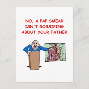 med school joke postcard