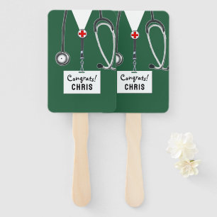 Med School or Nursing School Graduation Hand Fan