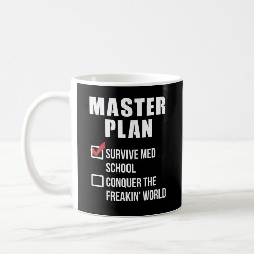 Med School Student Graduation Master Plan Coffee Mug