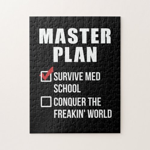 Med School Student Graduation Master Plan Jigsaw Puzzle