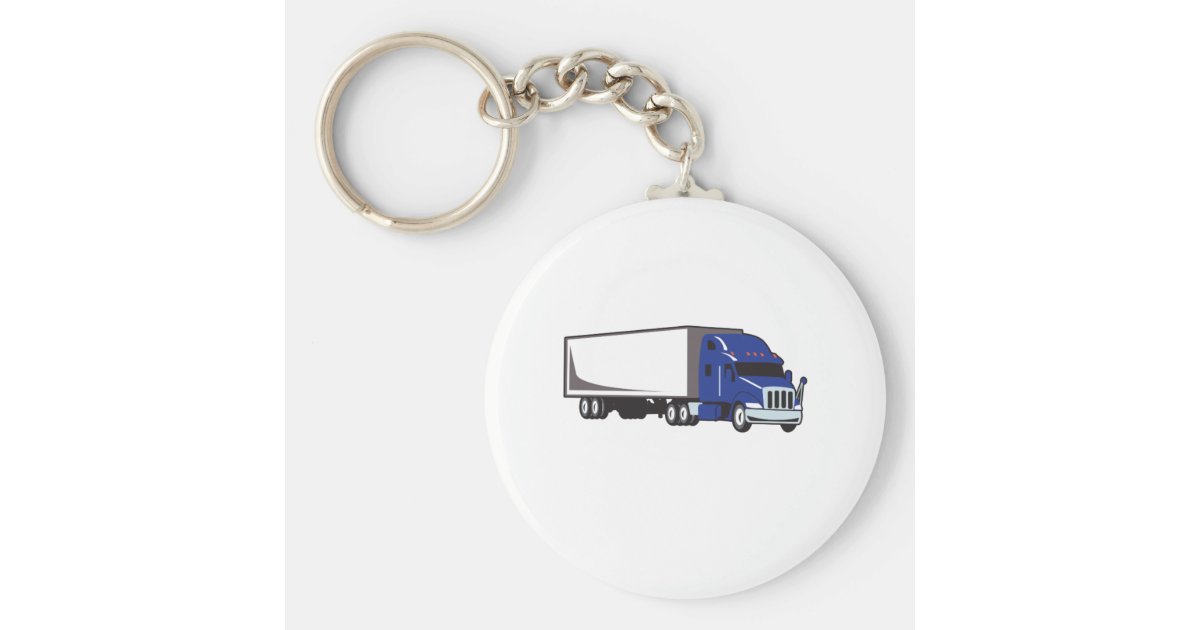 MED SEMI TRUCK KEYCHAIN Zazzle