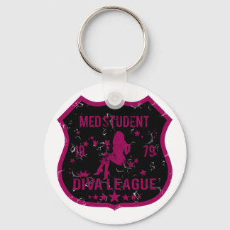 Med Student Diva League Keychain