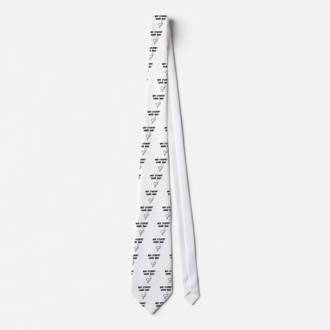 med student going mad tie (Front)