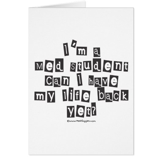 Med Student Ransom Note Cards (Front)