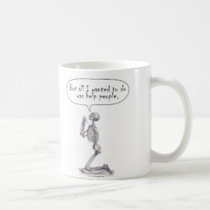 Med Student Skeleton Prayer Coffee Mug