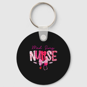Med Surg Nurse Valentine's Day Stethoscope Coquett Keychain