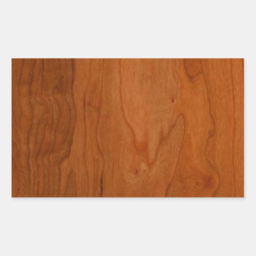 Med Wood Grain Rectangular Sticker