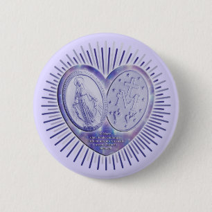 Medaille (médaille miraculeuse) / marvelous medal pinback button