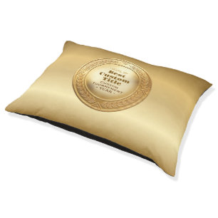 Medal Custom 3D Realistic Editable Foil Gold Pet Bed