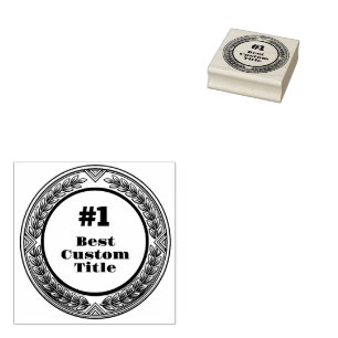 Medal Custom 3D Realistic Editable Foil Gold Rubber Stamp