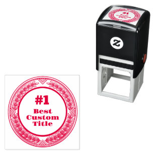 Medal Custom 3D Realistic Editable Foil Gold Self-inking Stamp