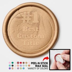 Medal Custom 3D Realistic Editable Foil Gold Wax Seal Sticker