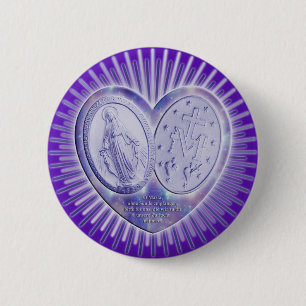 medal miraculeuse / marvelous medal   purple button