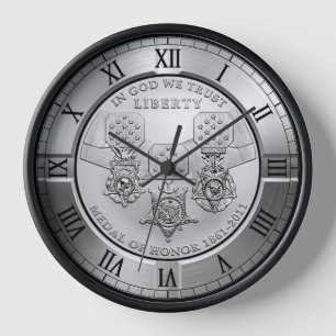 Medal Of Honor Commemorative Silver Dollar ~ * ~ Clock