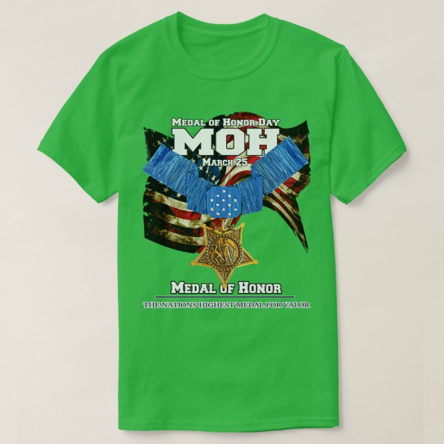 Medal of Honor Day MOH T-Shirt (Design Front)