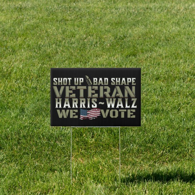 Medal of Honor War Veterans Harris Walz 2024 Sign (Insitu)