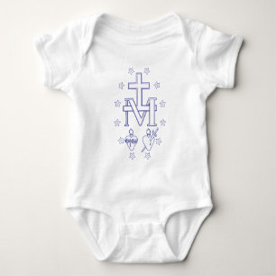 Medal of Our Lady of Graces Baby Bodysuit