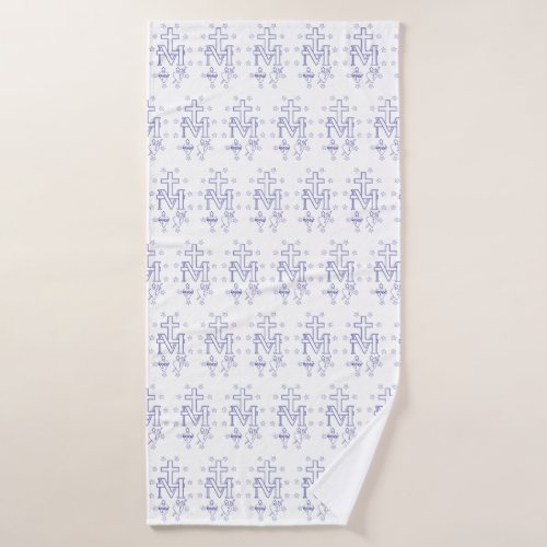 Medal of Our Lady of Graces Bath Towel