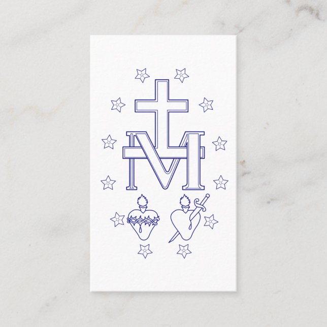 Medal of Our Lady of Graces Business Card (Front)