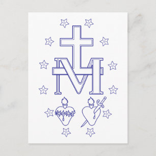 Medal of Our Lady of Graces Miraculous Medal Postcard