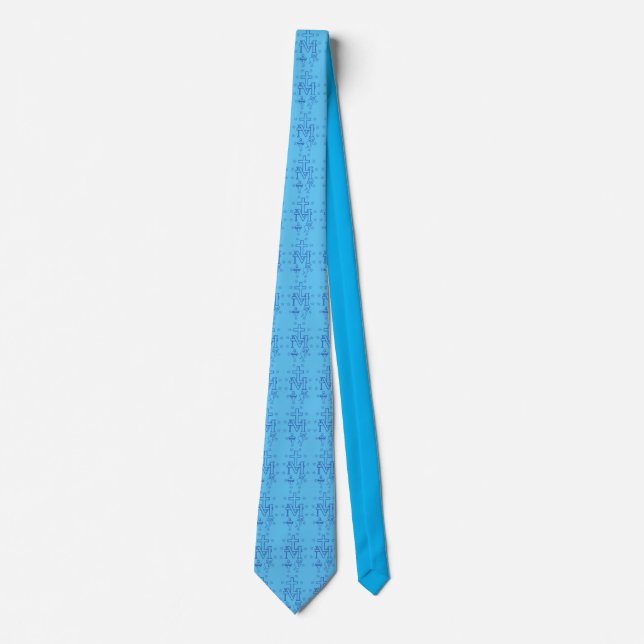 Medal of Our Lady of Graces Neck Tie (Front)