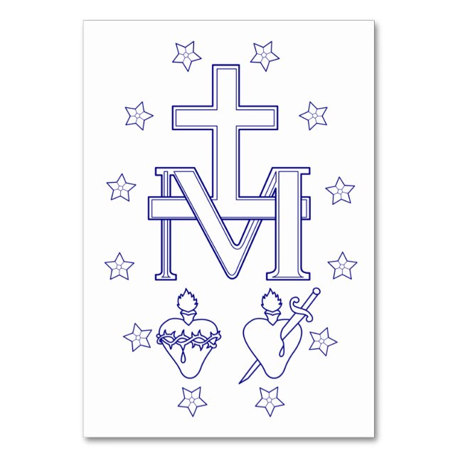 Medal of Our Lady of Graces Table Number (Front)