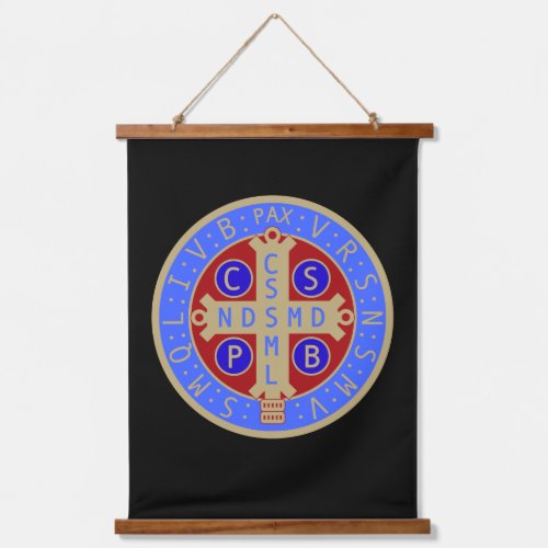 Medal of St Benedict Hanging Tapestry