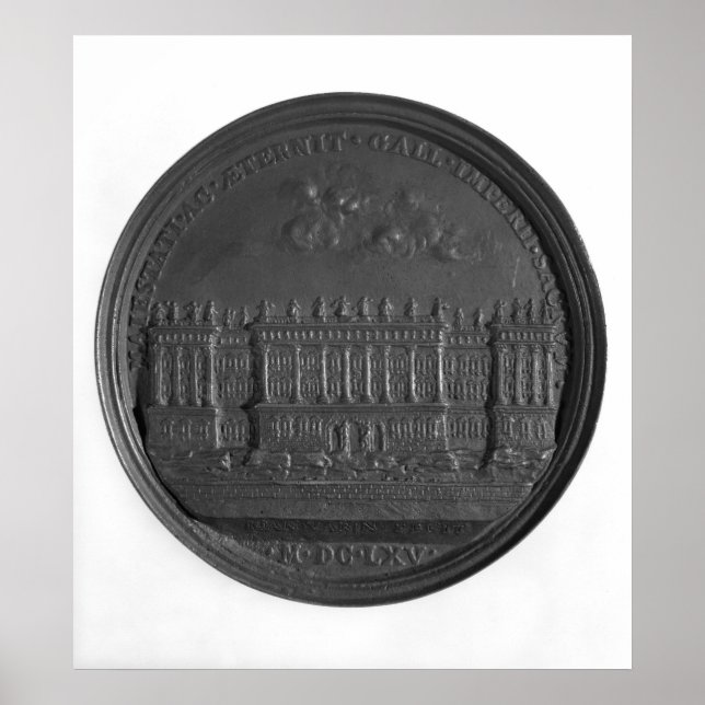 Medal with Bernini's design for the Louvre Poster (Front)