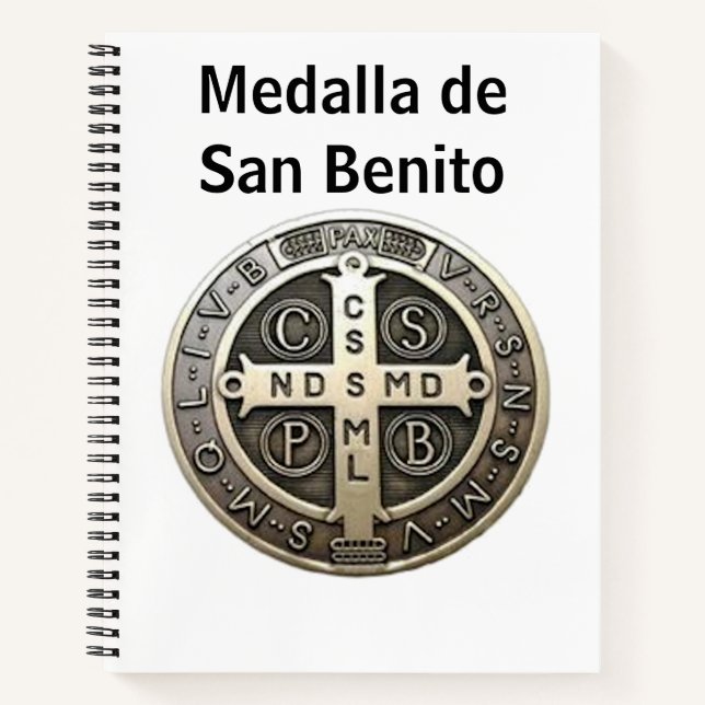 medalla de San Benito Notebook (Front)