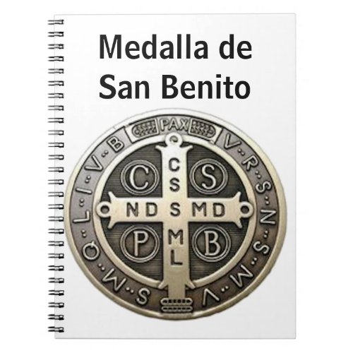 medalla de San Benito Notebook