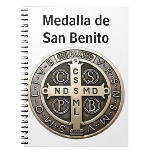 medalla de San Benito Notebook (Front)