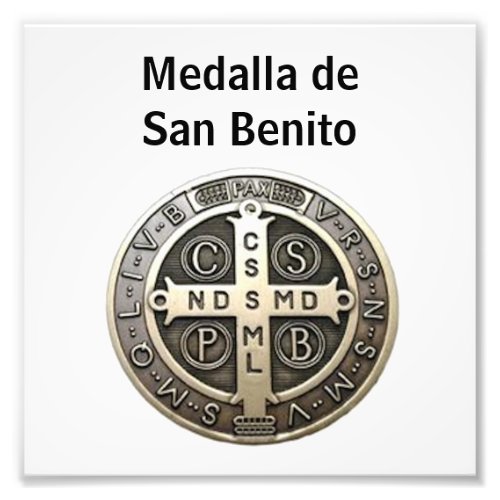 medalla de San Benito Photo Print