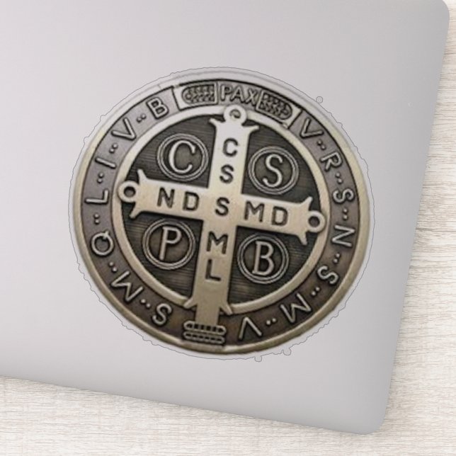 medalla de San Benito Sticker (Detail)