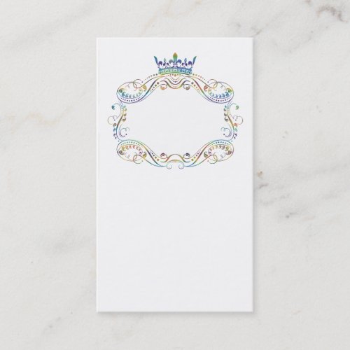 Medallion and Crown Ornate Business Card