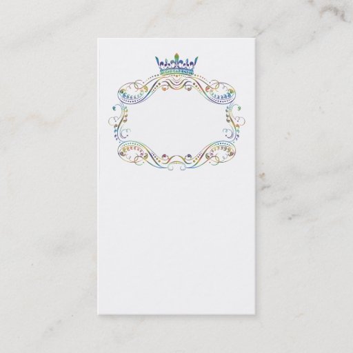 Customizable Medallion and Crown Ornate Business Card